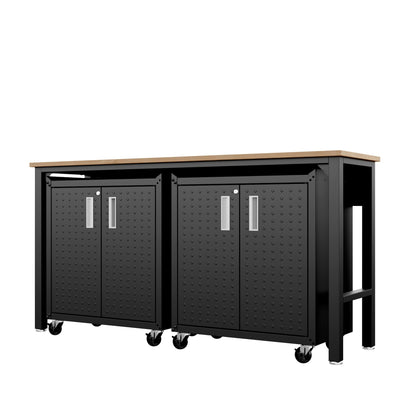 Manhattan Comfort 3-Piece Fortress Garage Set