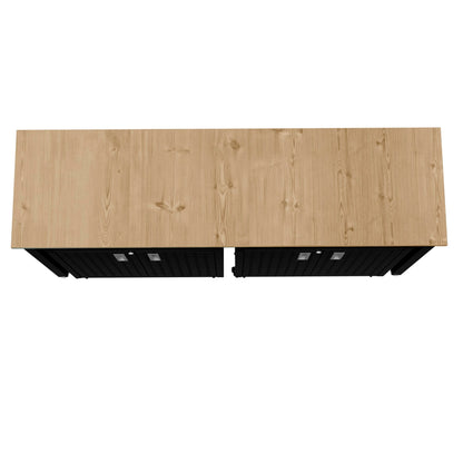 Manhattan Comfort 3-Piece Fortress Garage Set