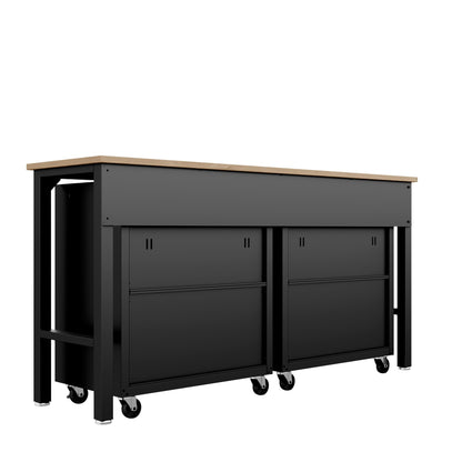 Manhattan Comfort 3-Piece Fortress Garage Set