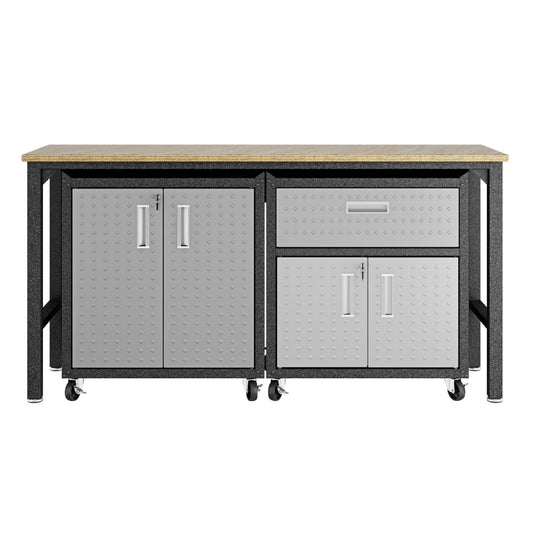 Manhattan Comfort 3-Piece Fortress Garage Set