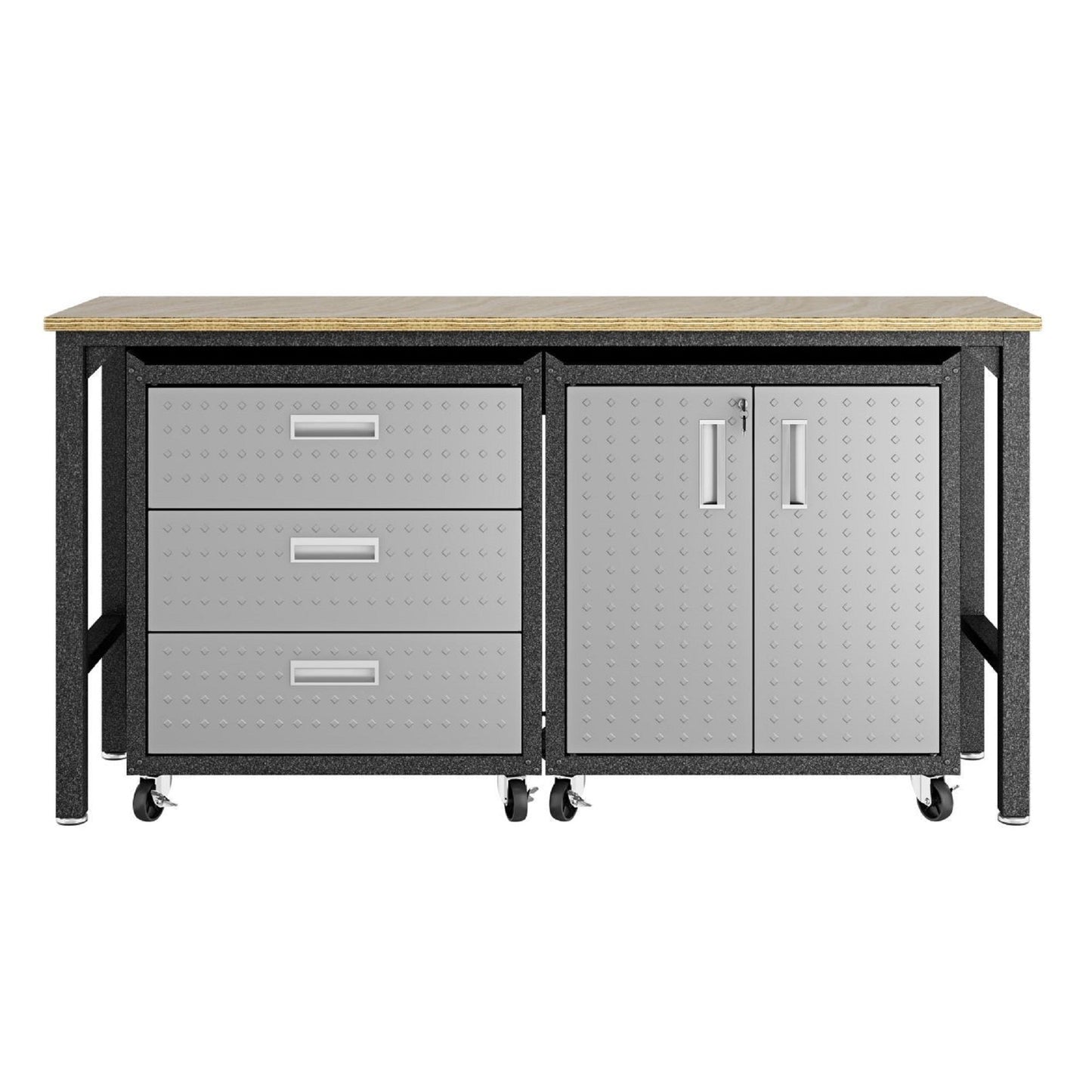 Manhattan Comfort 3-Piece Fortress Garage Set