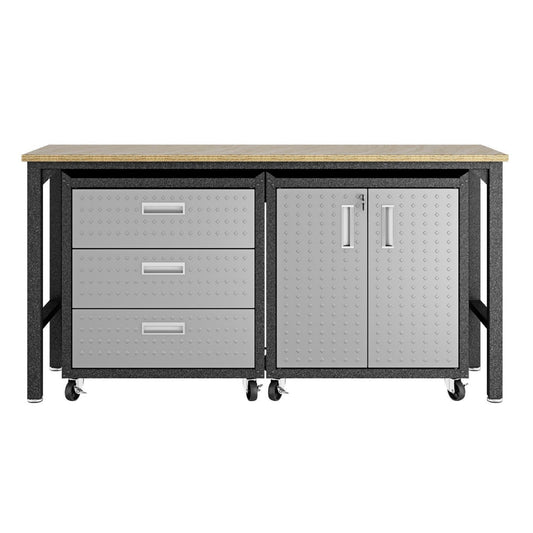 Manhattan Comfort 3-Piece Fortress Garage Set