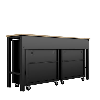 Manhattan Comfort 3-Piece Fortress Garage Set