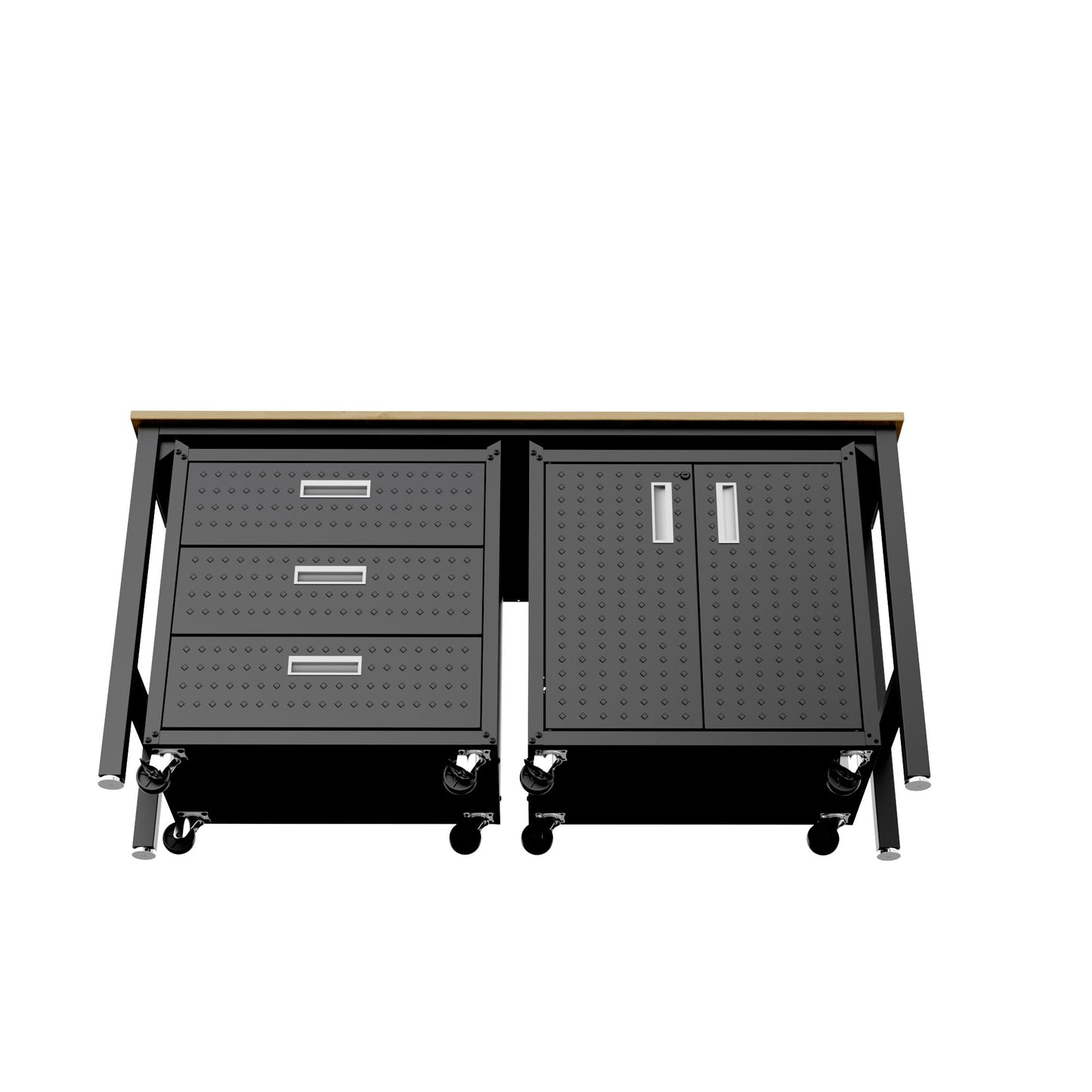 Manhattan Comfort 3-Piece Fortress Garage Set