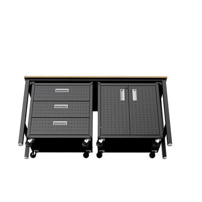 Manhattan Comfort 3-Piece Fortress Garage Set