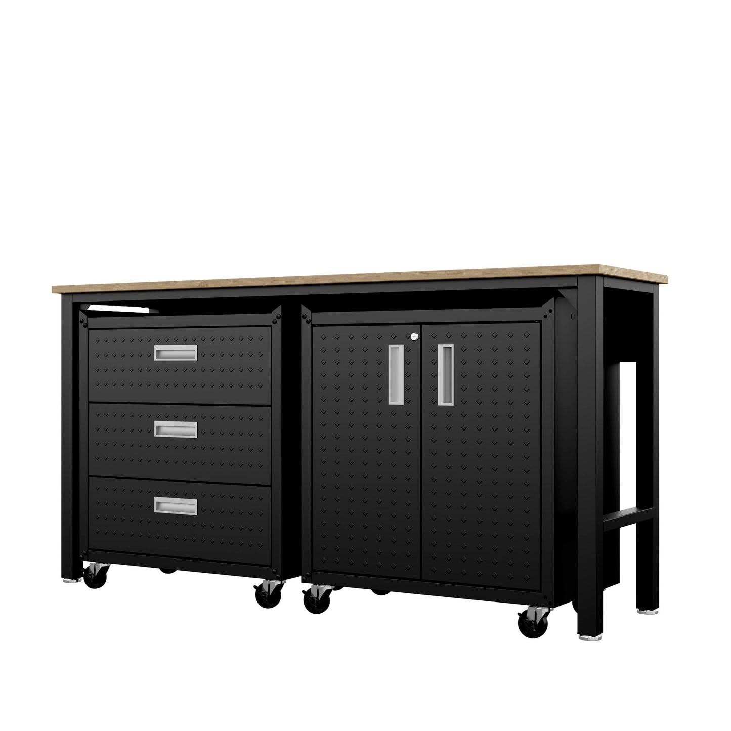 Manhattan Comfort 3-Piece Fortress Garage Set
