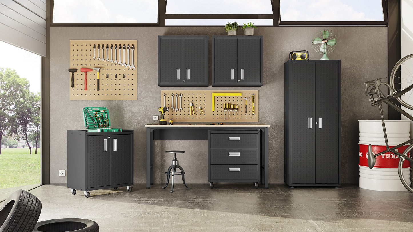 Manhattan Comfort 3-Piece Fortress Garage Set