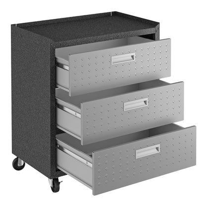 Manhattan Comfort 3-Piece Fortress Garage Set