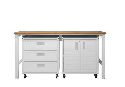 Manhattan Comfort 3-Piece Fortress Garage Set