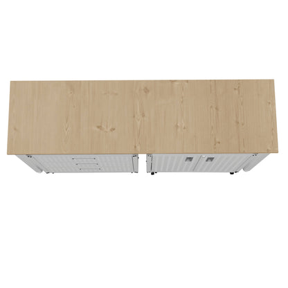 Manhattan Comfort 3-Piece Fortress Garage Set