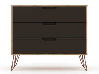 Manhattan Comfort 3-Piece Rockefeller Bedroom Dresser Set