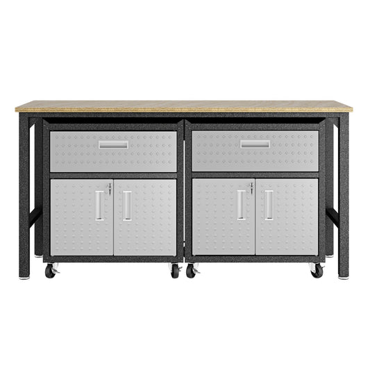 Manhattan Comfort 3-Piece Fortress Garage Set