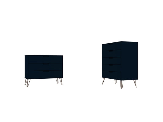 Manhattan Comfort 2-Piece Rockefeller Bedroom Dresser Set