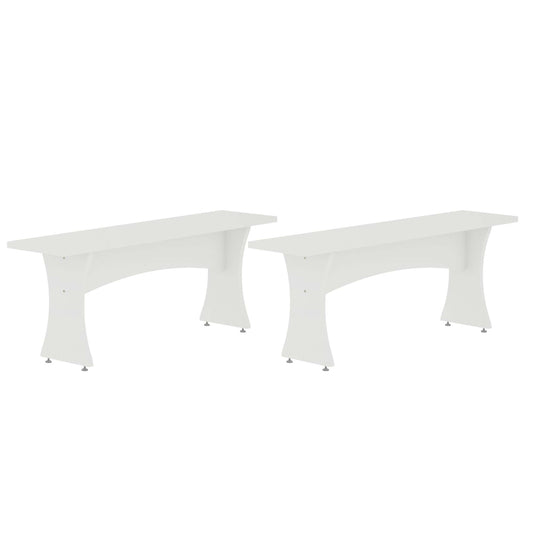 Manhattan Comfort Coney Dining Bench - Set of 2