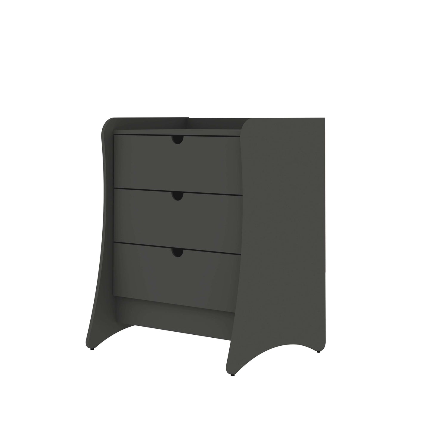 Manhattan Comfort 3-Piece Coney Dresser and 2 Nightstands