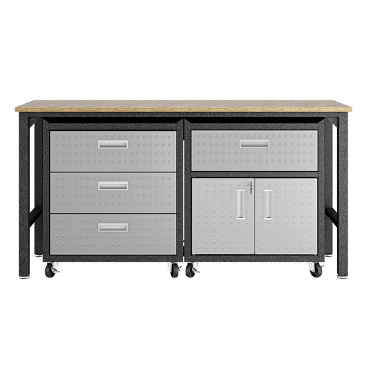 Manhattan Comfort 3-Piece Fortress Garage Set