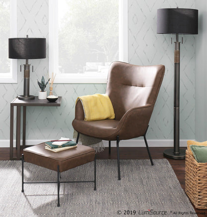 Lumisource Izzy Lounge Chair + Ottoman Set