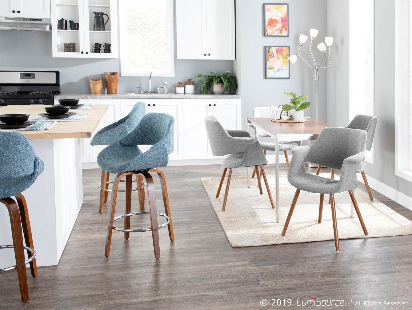Majestic Office Furniture 26" Fixed-Height Counter Stool - Set of 2