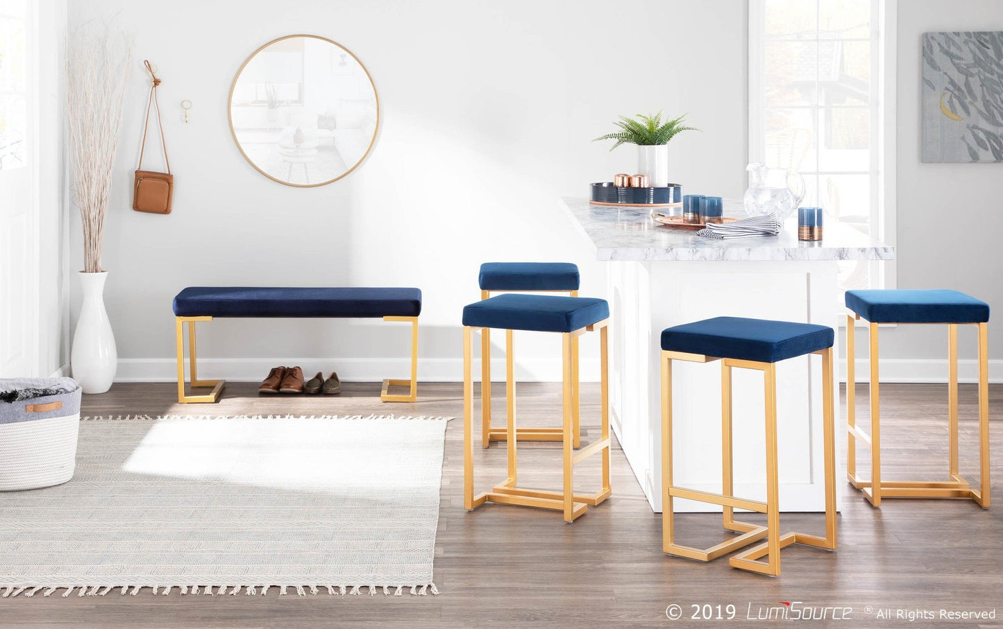 Majestic Office Furniture 26" Fixed-Height Counter Stool - Set of 2