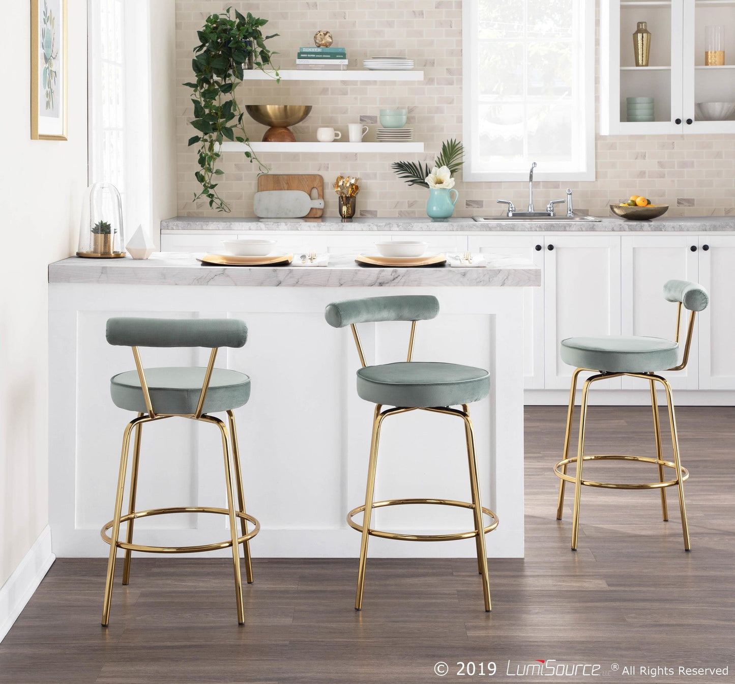 Majestic Office Furniture 26" Fixed-Height Counter Stool - Set of 2