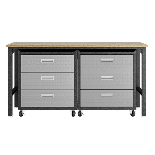 Manhattan Comfort 3-Piece Fortress Garage Set