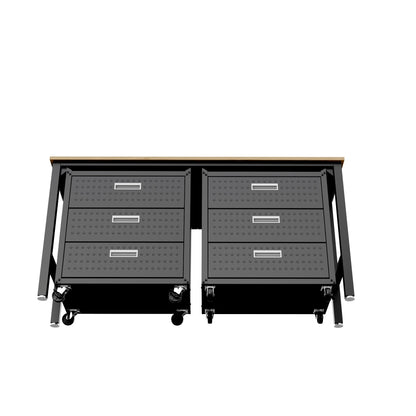 Manhattan Comfort 3-Piece Fortress Garage Set