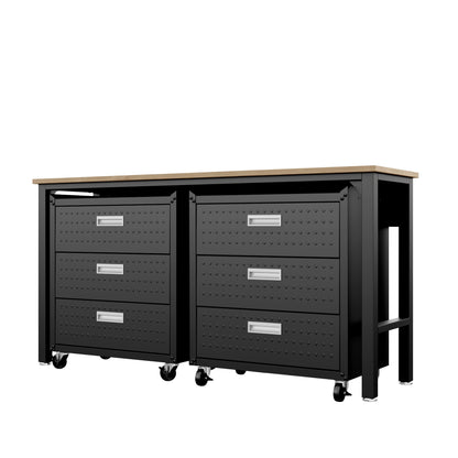 Manhattan Comfort 3-Piece Fortress Garage Set