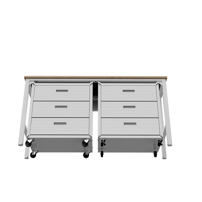 Manhattan Comfort 3-Piece Fortress Garage Set
