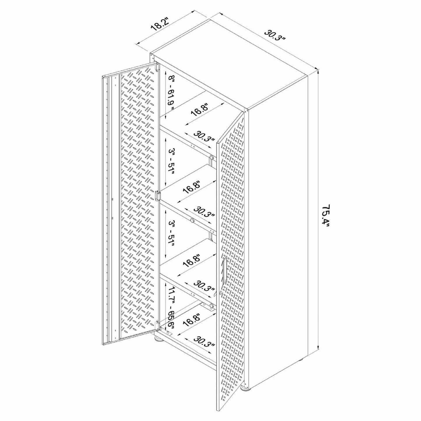 Manhattan Comfort Fortress Garage Cabinet