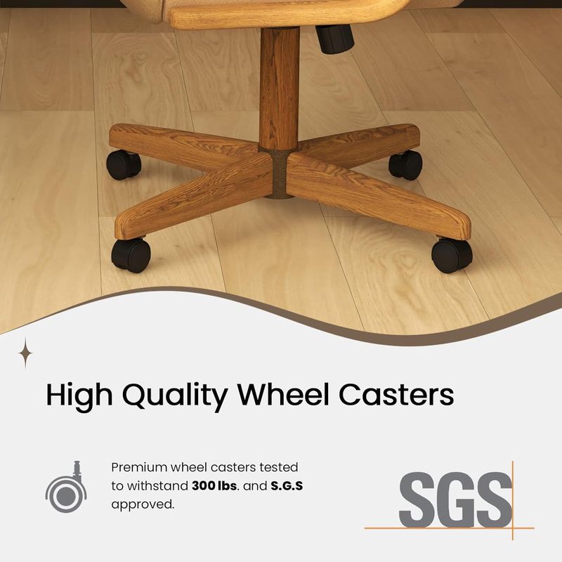 Chromcraft Douglas D9520 Casual Dining Chair Caster Swivel Tilt Fabric Dinning Chair with PU upholstery