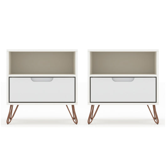 Manhattan Comfort Rockefeller Nightstand - Set of 2