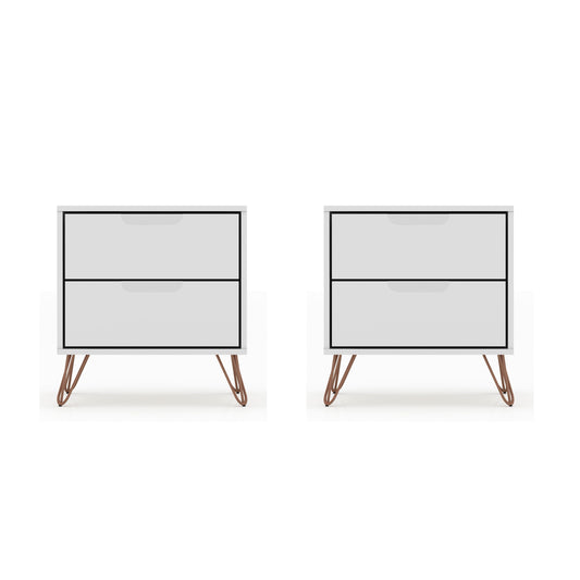 Manhattan Comfort Rockefeller Nightstand - Set of 2