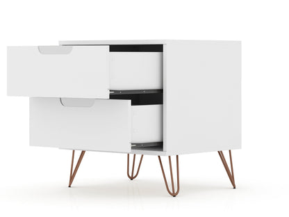 Manhattan Comfort Rockefeller Nightstand - Set of 2