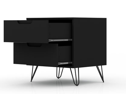 Manhattan Comfort Rockefeller Nightstand - Set of 2