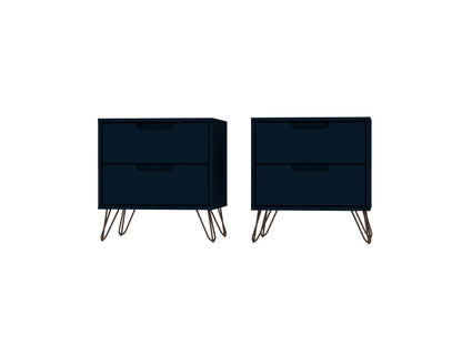 Manhattan Comfort Rockefeller Nightstand - Set of 2
