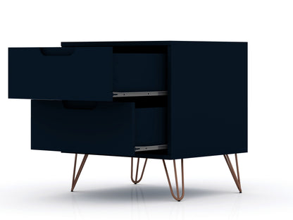 Manhattan Comfort Rockefeller Nightstand - Set of 2