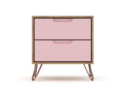 Manhattan Comfort Rockefeller Nightstand - Set of 2