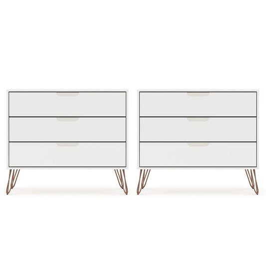 Manhattan Comfort Rockefeller Dresser - Set of 2