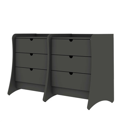 Manhattan Comfort Coney Dresser - Set of 2