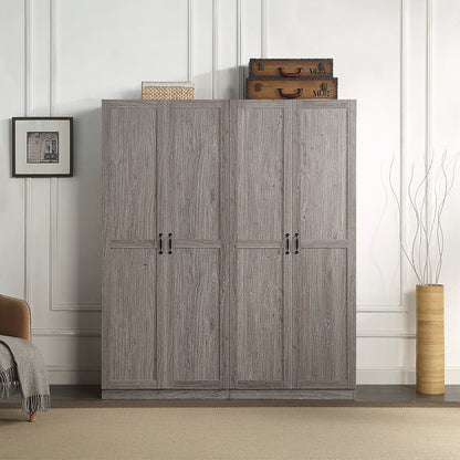 Manhattan Comfort Hopkins Storage Closet - Set of 2