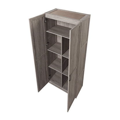 Manhattan Comfort Hopkins Storage Closet - Set of 2