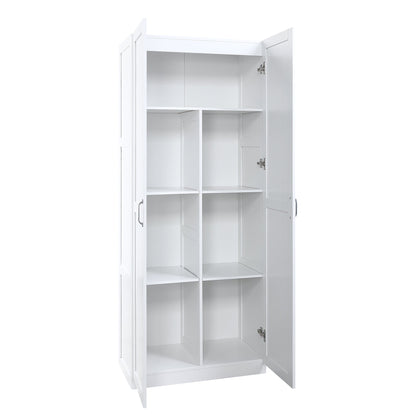 Manhattan Comfort Hopkins Storage Closet - Set of 2
