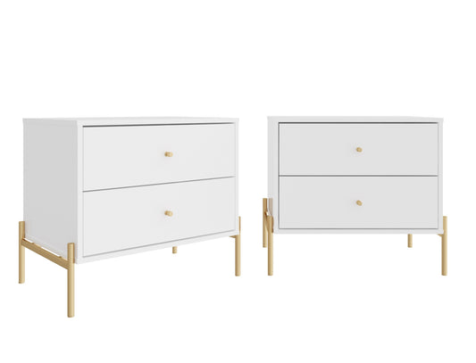Manhattan Comfort Jasper Nightstands - Set of 2