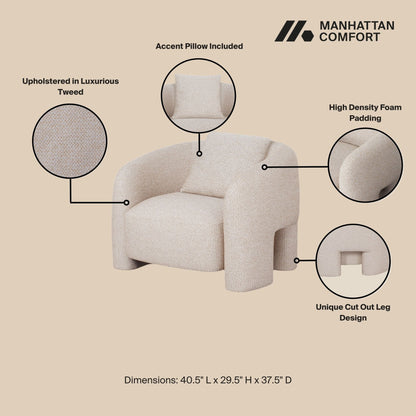 Manhattan Comfort Sylvia Accent Chair - Set of 2
