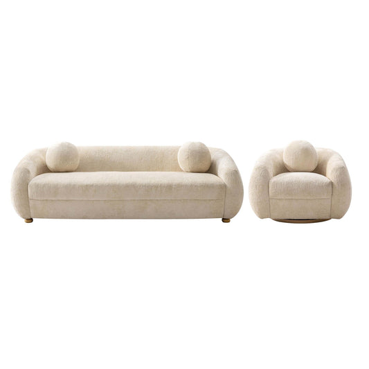 Manhattan Comfort 2-Piece Tribeca Sofa and Accent Chair