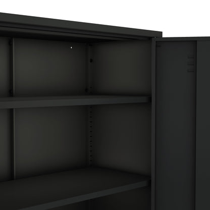 Manhattan Comfort 2-Piece Naomi Accent Cabinet and Storage Cabinet