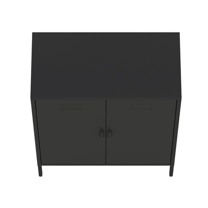 Manhattan Comfort 2-Piece Naomi Accent Cabinet and Storage Cabinet