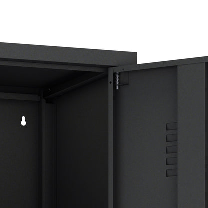 Manhattan Comfort 2-Piece Naomi Accent Cabinet and Storage Cabinet