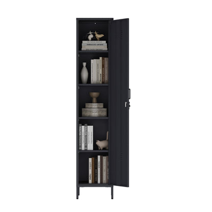 Manhattan Comfort 2-Piece Naomi Accent Cabinet and Storage Cabinet