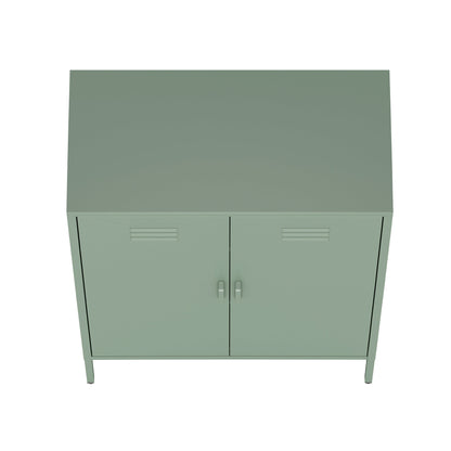 Manhattan Comfort 2-Piece Naomi Accent Cabinet and Storage Cabinet
